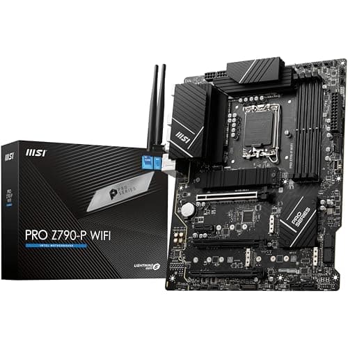 MSI PRO Z790-P WiFi Mainboard - Unterstützt Intel 12th, 13th & 14th Gen Core Prozessoren, LGA 1700-55A DrMOS, DDR5 Memory Boost 7000+MHz/OC, PCIe 5.0 und 4.0 x16, 4 x M.2 Gen4, Wi-Fi 6E, 2.5G LAN, ATX ATX Wi-Fi 6 PRO Z790-P WIFI Bild 2