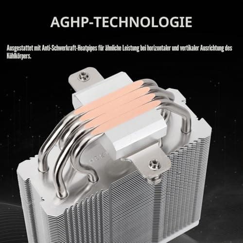 TR Assassin X 120R, 120mm PWM Silent CPU-Lüfter, 4th AGHP Technologie, Unterstützung Intel lga1700/1851/1150/1151/1200, AMD /AM4/AM5 AX120R D WHITE Bild 4