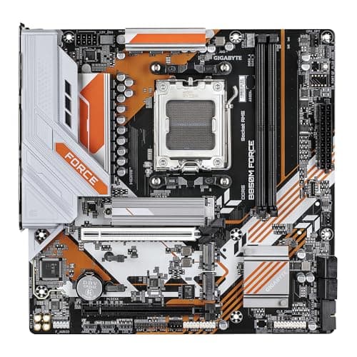 GIGABYTE B850M Force Mainboard – Unterstützt AMD Ryzen 9000 Serie Prozessoren, 8+2+2 Phasen Digital-VRM, bis zu 9600 MHz DDR5 (OC), 1 x PCIe 5.0 M.2 + 2 x PCIe 4.0 M.2, 2.5 GbE LAN, USB 3.2 Gen 2 Bild 4