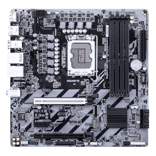 GIGABYTE Q870M D3H Mainboard - Intel Core Ultra (Serie 2) CPUs, 4+1+2 Phasen VRM, bis zu 9066MHz DDR5 (O.C), 2xPCIe 4.0 M.2, 1GbE LAN, USB 3.2 Gen 2 Bild 4