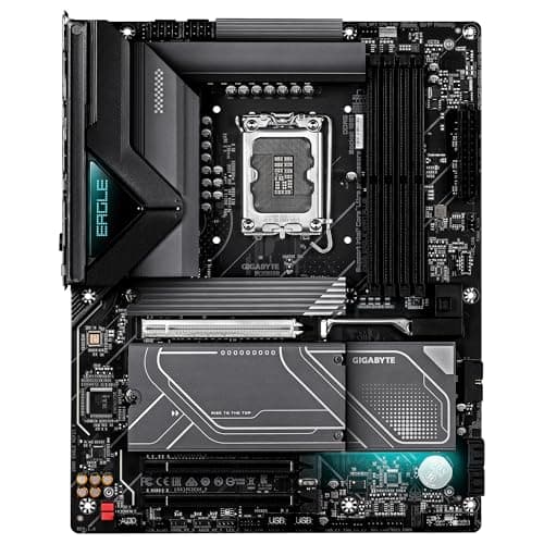 GIGABYTE Z890 Eagle WIFI7 Plus Mainboard – Unterstützt Intel Core Ultra (Serie 2) CPUs, 14+1+2-Phasen-VRM, bis zu 9466 MHz DDR5 (OC), 1× PCIe 5.0 + 3× PCIe 4.0, Wi-Fi 7, 2.5-GbE-LAN, USB 4 Bild 4