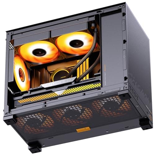 Jonsbo D32 STD Mesh PC-Gehäuse Schwarz | Mini Case für Micro-ATX, Back-Connect-kompatibel, starker Airflow, kompakt & stylish für Gaming Builds Bild 6