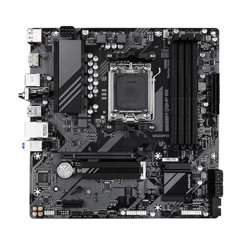 GIGABYTE B650M D3HP AX Mainboard - AMD Ryzen 9000er-Serie, 5+2+2 Phasen VRM, bis zu 7600 MHz DDR5 (OC), 2xPCIe 4.0 M.2, 2,5 GbE LAN, WiFi 6E, USB 3.2 Gen 1 Bild 4