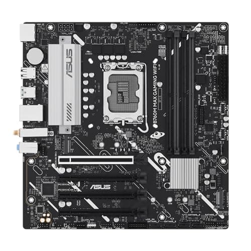 ASUS B760M MAX Gaming WiFi Intel B760 (LGA 1700) mATX Motherboard, Advanced AI PC-Ready, PCIe 5.0 x16, DDR5, 3X M.2, Wi-Fi 6, DisplayPort, HDMI, SATA, USB 10Gbps Type-A, USB 5Gbps Type-C, Aura Sync Bild 4