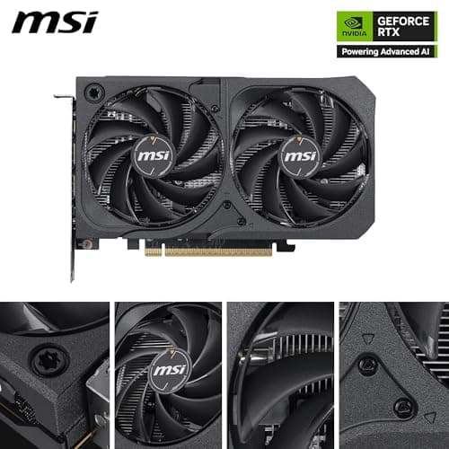 MSI GeForce RTX 5050 8G Shadow 2X OC - 8GB GDDR6 (20Gbps/128-bit), PCIe 5, Boost: 2602 Hz, HDMI 2.1b, DisplayPort 2.1b Bild 4