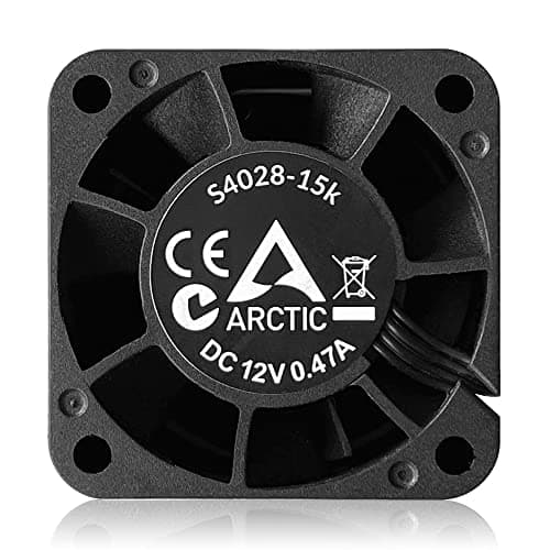 ARCTIC S4028-15K (5 Stück) - 40x40x28 mm Server Lüfter mit Doppelkugellager, 1400-15000 rpm, PWM reguliert, 4-Pin Anschluss, 12 V DC - Schwarz Bild 8