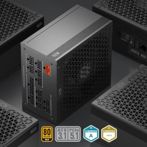 PCCOOLER CPS YS1200 Netzteil, 1200W 80 Plus Gold Zertifiziert, vollständig modular, PCIe 5.1 & ATX 3.1 Gaming PSU, breite Kompatibilität, 135mm FDB-Lüfter, voll japanische Elektrolytkondensatoren Bild 4