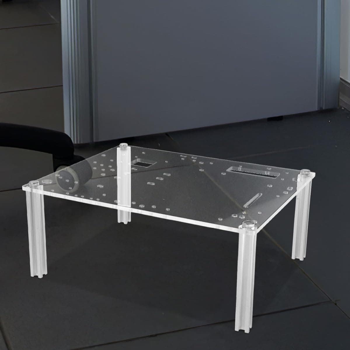 STOBAZA Offenespc Gehäuse mit Hoher Festigkeit aus Aluminiumlegierung und Acryl und Einfacher Installation für Testplattform und Offenes Motherboard Design Bild 7