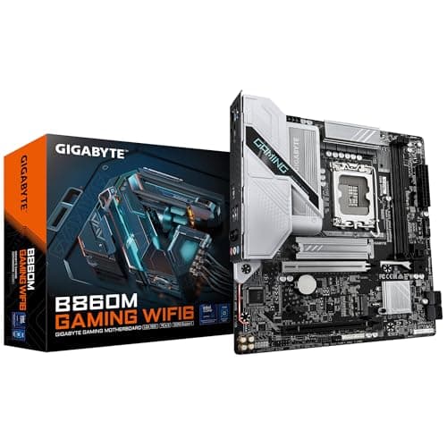 GIGABYTE B860M Gaming WIFI6 Mainboard - Intel Core Ultra Series CPUs, 8+1+2 Phases VRM, bis zu 9066MHz DDR5, 1xPCIe 5.0 + 1xPCIe 4.0 M.2, 2.5GbE LAN, WiFi 6, USB 3.2 Gen 1
