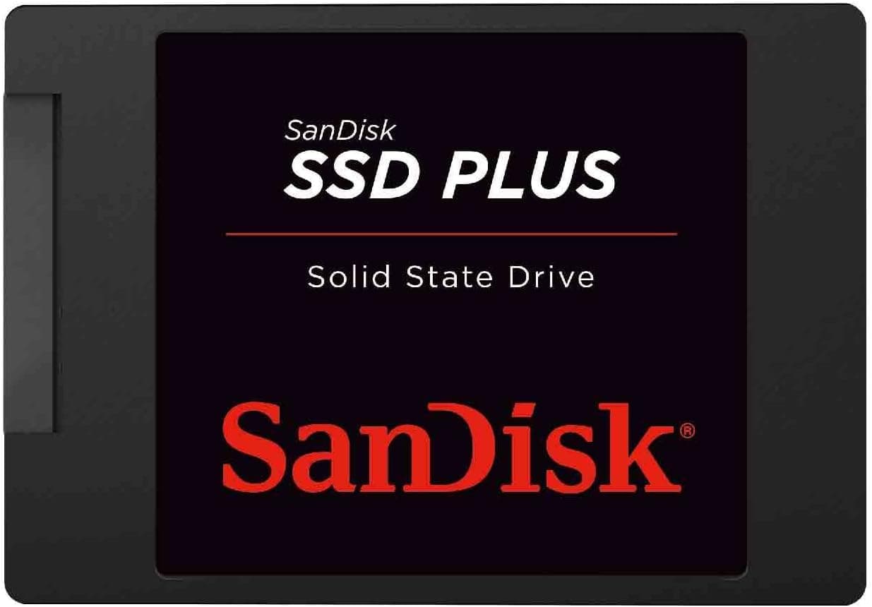 SanDisk SSD Plus interne SSD Festplatte 240 GB (schnelleres Hoch,-Herunterfahren und Laden, Lesegeschwindigkeit 530 MB/s, Schreibgeschwindigkeit 440 MB/s, stoßfest) Festkörper-Laufwerk SSD Plus 240 GB SATA SSD