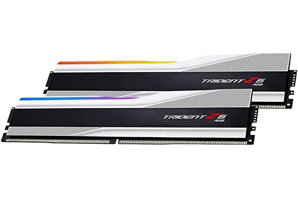G.Skill Trident Z5 RGB Silber 32GB Kit (2x16GB) DDR5-5600 CL36 DIMM Arbeitsspeicher, Black, F5-5600J3636C16GX2-TZ5RS