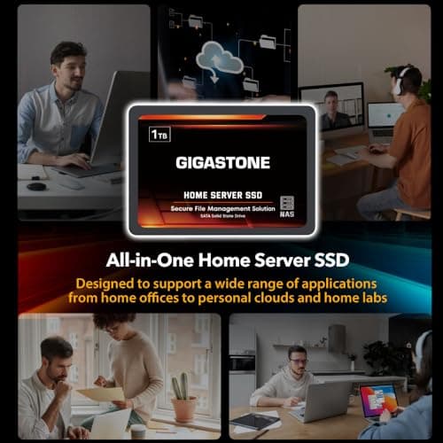 Gigastone Home NAS SSD 4TB 24/7 Dauerhaft TLC Hohe Dauerhaltbarkeit Persönlicher Server Cloud Datenspeicher RAID 3D NAND 2,5 Zoll SATA III Interne Solid State Festplatten Bild 4