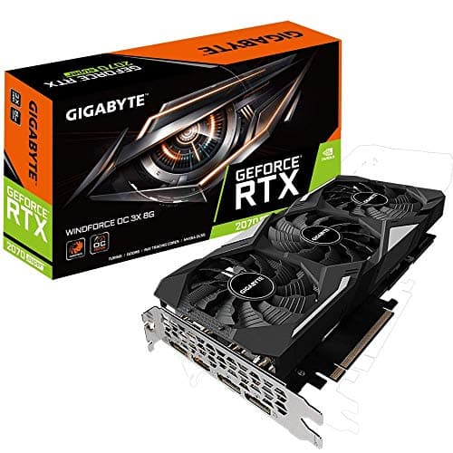 Gigabyte GV-N207SWF3OC-8GD GeForce RTX 2070 Super Windforce OC 8G Grafikkarte, 3 x Windforce-Lüfter, 8 GB 256-Bit GDDR6, Grafikkarte (erneuert) Bild 2