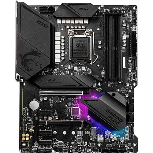 MSI MPG Z490 Gaming Plus Motherboard (ATX, Intel Core, LGA 1200 Socket, DDR4, CF, Dual M.2 Slots, USB 3.2 Gen 2, 2.5G LAN, DP/HDMI, Mystic Light RGB) Bild 4