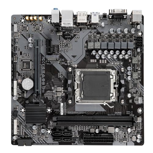 GIGABYTE B650M S2H Mainboard - AMD Ryzen 9000er-Serie, 5+2+2 Phasen VRM, bis zu 6400 MHz DDR5 (OC), 1xPCIe 4.0 M.2, GbE LAN, USB 3.2 Gen 1 Bild 7