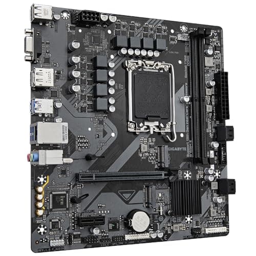 GIGABYTE B760M E Mainboard – Unterstützt Intel Core Prozessoren der 14. Generation, 6+1+1 Phasen VRM, bis zu 7200 MHz DDR5 (OC), 2xPCIe 4.0 M.2, 1 GbE LAN, USB 3.2 Gen 1 Bild 6