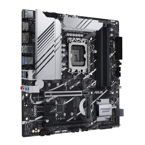 ASUS Prime Z790M-Plus LGA 1700 (Intel 14., 12. und 13. Generation) microATX-Motherboard (PCIe 5.0, 3 x M.2 Steckplätze, 10 + 1 DrMOS, DDR5, 1 GB LAN, DP, USB 3.2 Gen2 Type-C, Front-USB 3.2 Gen 1 Bild 4