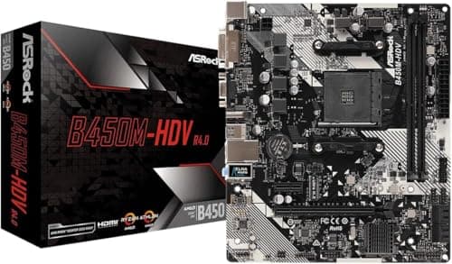 Asrock B450M-HDV R4.0 AMD B450 Socket AM4 Micro ATX