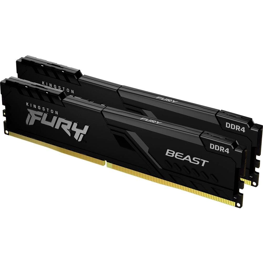 Kingston FURY Beast 64GB (2x32GB) 3200MHz DDR4 CL16 Desktop Speicher Kit mit 2 KF432C16BBK2/64 Bild 2