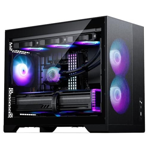 Phanteks XT M3 Mini-Tower PC-Gehäuse Schwarz – Kompaktes Micro-ATX Case mit Tempered Glass, Unterstützung für 360-mm-Radiator & 430-mm-Grafikkarten – mit 3X 120mm RGB Lüftern Bild 5
