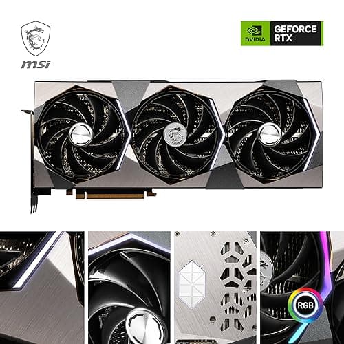 MSI GeForce RTX 4090 SUPRIM 24G Grafikkarte - 24GB GDDR6X (21Gbps/384-bit), PCIe 4.0 - TRI FROZR 3S (3 x TORX Fan 5.0), Gaming & Silent Mode, RGB - HDMI 2.1a, DisplayPort 1.4a Bild 4