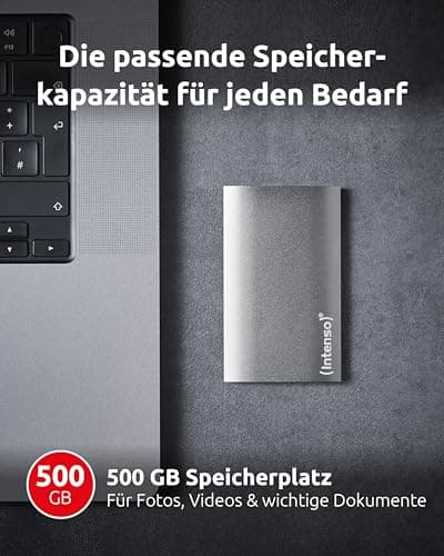 Intenso external SSD 1,8 512GB USB 3.0 Aluminium Premium, Festkörper-Laufwerk Anthrazit 500 GB Bild 8