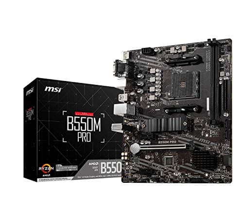 MSI A550M PRO (M-ATX, AMD, 2 PCI-E, 1 PCI-Ex16, M.2 Port, PCIe 3.0 x 4, NVMe)