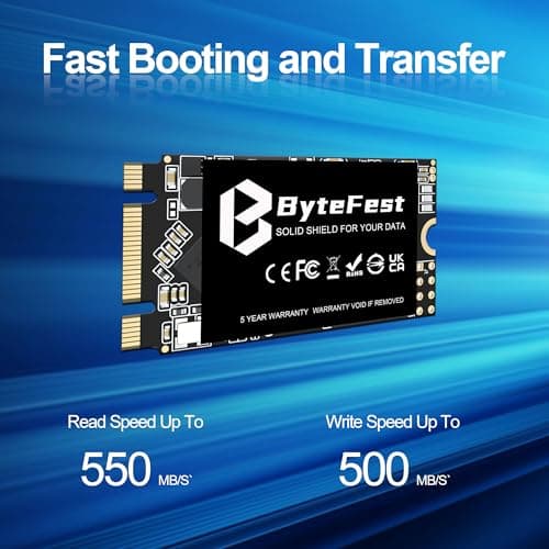 SSD 1TB M.2 2242 NGFF SATA III Interne SSD Festplatte für Schnelle Datenübertragung, Lesen bis zu 550MB/s, B+M Key (22x42mm) 1TB M.2 2242 NGFF SSD Bild 4
