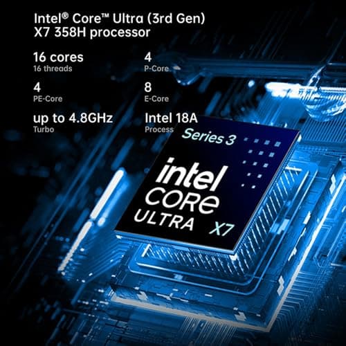 OneXPlayer Super V Portable AI Workstation mit Intel Core Ultra X7 358H-Prozessor, Intel Arc B390-Grafikkarte, 14-Zoll-2,8K-AMOLED-Display mit 120 Hz, für Produktivität unterwegs(48GB RAM + 1TB SSD) 48GB RAM | 1TB SSD Bild 6