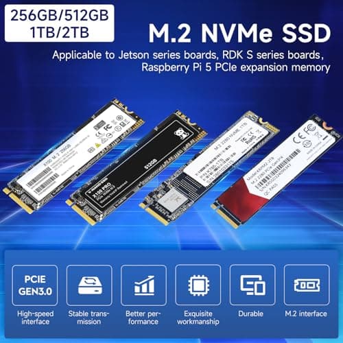 Yahboom 2TB SSD, PCIe Gen3 NVMe M.2 2280, Up to 3500MB/s, for Jetson Orin,RPi,Laptop,PC,Handheld Gaming Consoles, Solid State Drive,Only 2TB SSD Bild 4