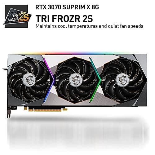 MSI GeForce RTX 3070 SUPRIM X 8G Gaming Grafikkarte - RTX 3070, 8GB GDDR6X, PCI Express Gen 4, DisplayPort v1.4a, HDMI 2.1, 4K Auflösung, Ray Tracing Bild 4