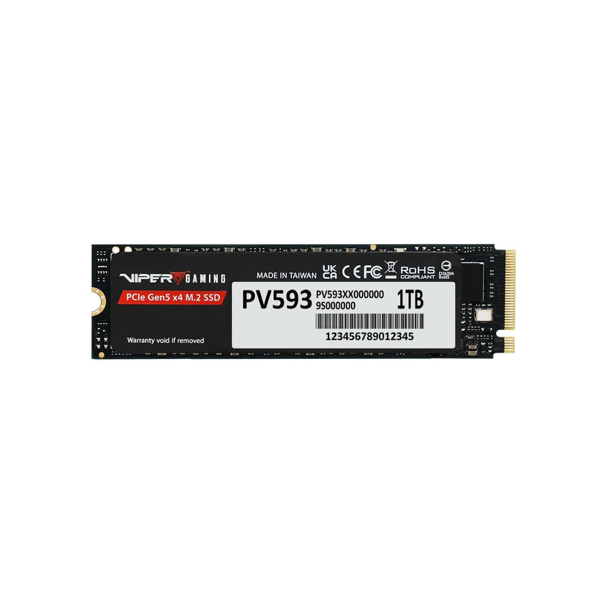 Patriot Viper PV593 4TB Internal SSD - NVMe PCIe Gen 5x4 - M.2 2280 - Sequential Read (CDM): up to 14,000MB/s; Sequential Write (CDM): up to 13,000MB/s - Solid State Drive - PV593P4TBM28H Bild 3