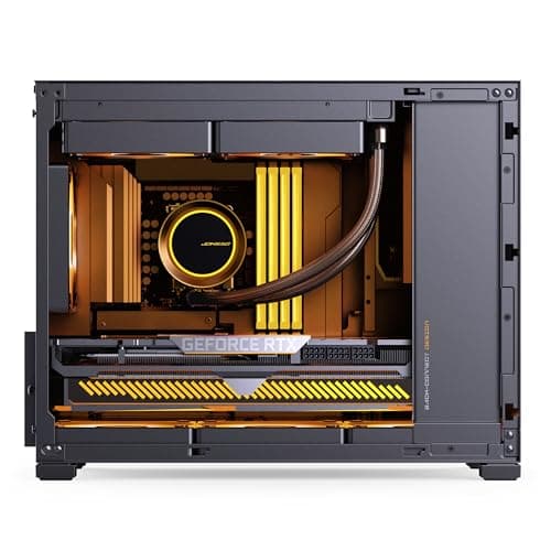 Jonsbo D32 STD Mesh PC-Gehäuse Schwarz | Mini Case für Micro-ATX, Back-Connect-kompatibel, starker Airflow, kompakt & stylish für Gaming Builds Bild 8