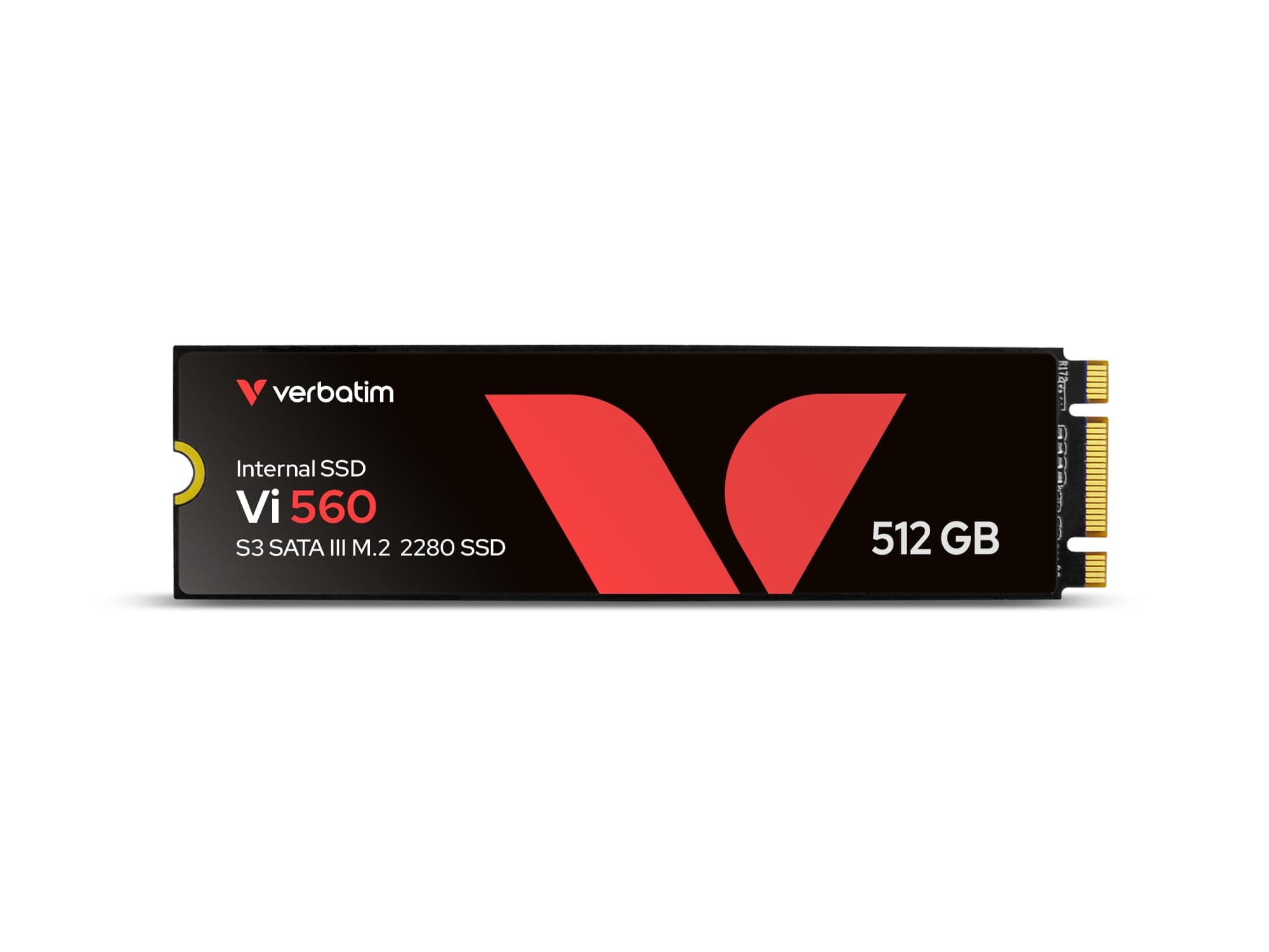 Verbatim Vi560 S3 M.2 SSD-Laufwerk - 512 GB, Interne Solid State Drive mit 3D NAND-Technologie, blau, 49363 Vi560 S3 SSD 512 GB SATA III M.2 2280