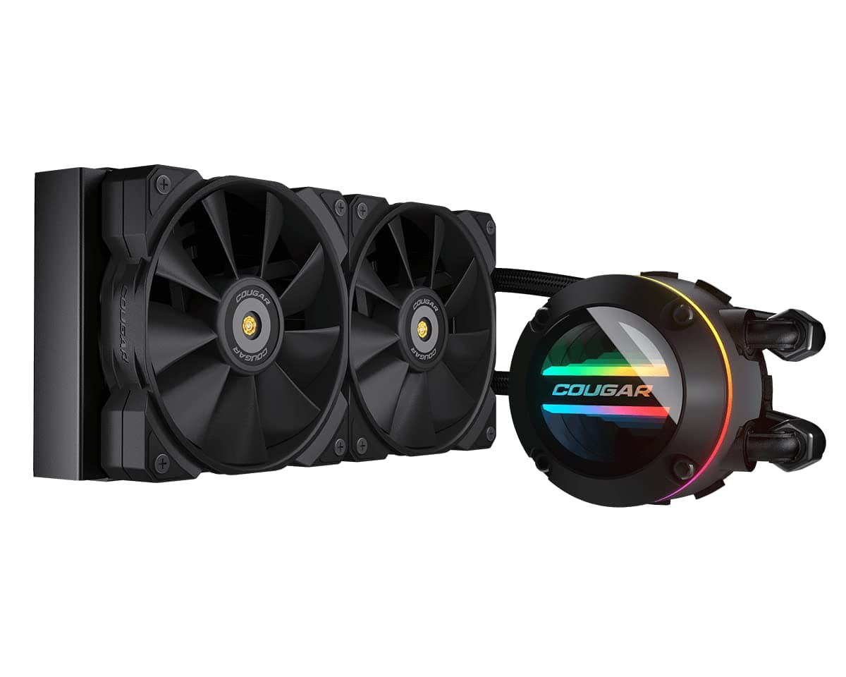 Cougar Poseidon GT 240 Hochleistungs-AIO All-in-One-CPU-Wasserkühlung, ARGB, Schwarz Bild 2