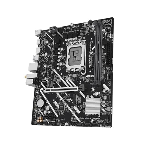 ASUS PRIME B760M-F WIFI Intel B760 LGA 1700 micro-ATX Mainboard (PCIe 5.0, zwei PCIe 4.0 M.2 Slots, DDR5, WiFi 6, Realtek 1Gb Ethernet, DisplayPort, HDMI, SATA 6Gbps, Front USB 5Gbps Ports, Aura Sync) Bild 6