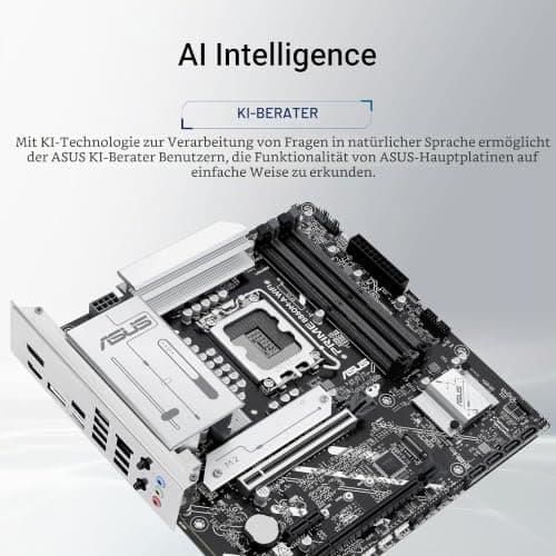 ASUS Prime B860M-A WiFi Gaming Mainboard Sockel Intel LGA 1851 (Intel B860, mATX, DDR5 Speicher, PCIe 5.0, 1x PCIe 4.0 M.2, WiFi 6E, Aura Sync) Bild 4