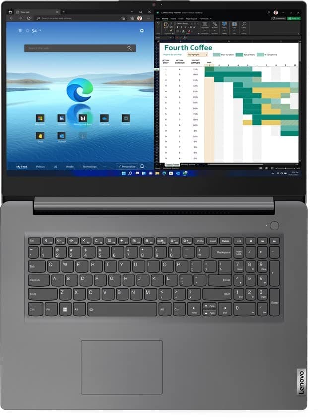 Lenovo i5 17,3 Zoll IPS FullHD Notebook - Intel Core i5 13420H, 8 Kerne, 4.60 GHz, 24 GB DDR4, 1000 GB SSD, Intel UHD, HDMI, Webcam, BT, USB-C/3.0, WLAN, Windows 11 Prof, MS Office - 7948 17.3 FHD i5 13420H - 24GB - 1TB SSD 17.3 Zoll FHD Bild 3