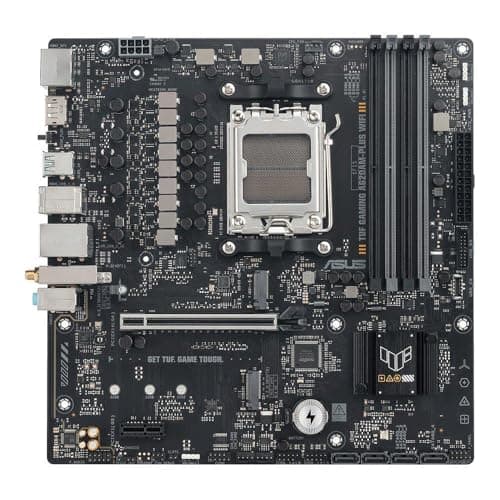 ASUS TUF Gaming A620M-PLUS WiFi mATX Mainboard (DDR5, PCIe 4.0, 2X M.2, Wi-Fi 6, 2.5Gb LAN, HDMI, DP, USB 10Gb/s Typ-A & Typ-C, BIOS Flashback, M.2 Q-Latch, Aura Sync, 8+2+1 Phasen) Bild 8