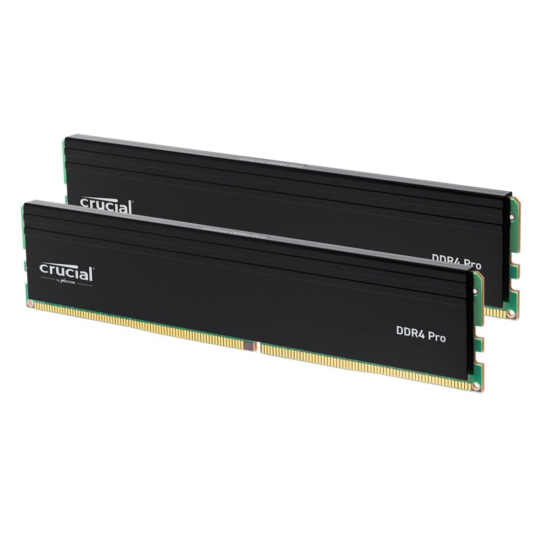 Crucial Pro DDR4 RAM 32GB Kit (2x16GB) 3200MHz, Intel XMP 2.0, PC Computer Arbeitsspeicher - CP2K16G4DFRA32A 3200MHz (Pro) 32GB (2x16GB)