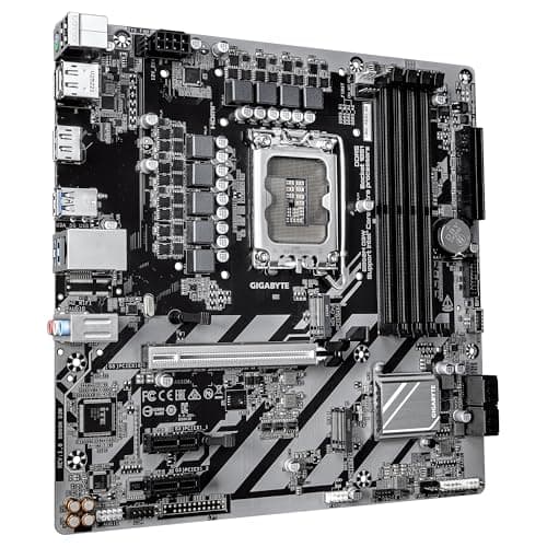 GIGABYTE B860M D3W Mainboard – Intel Core Ultra Series CPUs, 4+1+2-Phasen-VRM, bis zu 9066 MHz DDR5, 2× PCIe 4.0 M.2, 1-GbE-LAN, USB 3.2 Gen 1 Bild 6