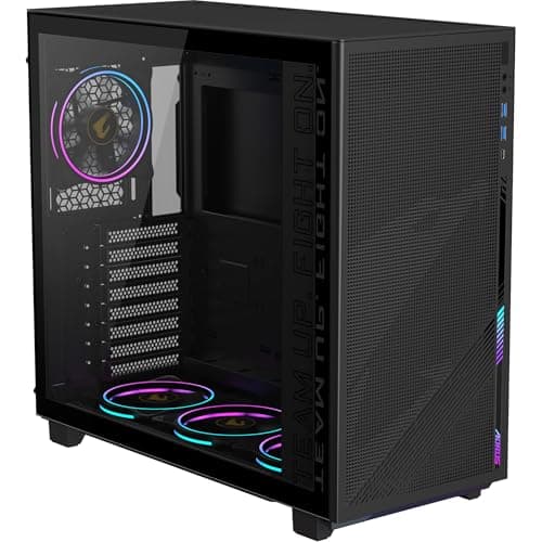 Aorus C400 Glas-Mittelturm-Gehäuse, Schwarz Bild 3