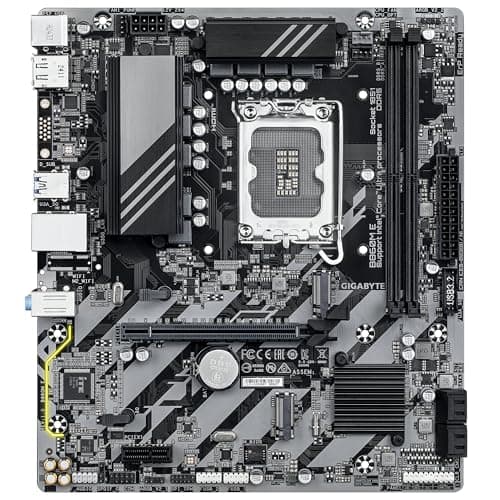 GIGABYTE B860M E Mainboard - Intel Core Ultra Series CPUs, 4+1+2 Phasen VRM, bis zu 8800MHz DDR5 (O.C), 2xPCIe 4.0 M.2, 1GbE LAN, USB 3.2 Gen 1 Bild 4