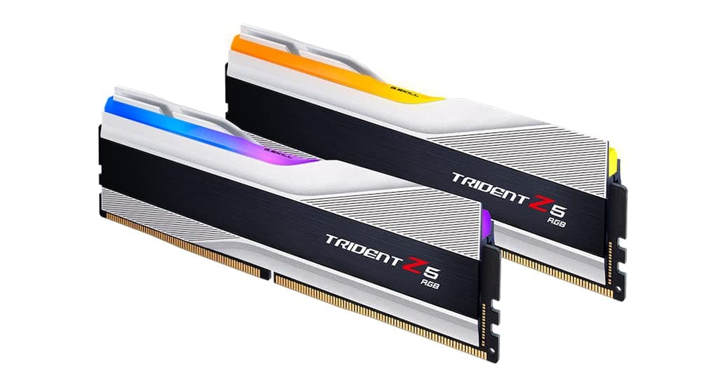 32GB G.Skill DDR5 Trident Z5 RGB 5600MHz CL36 1.20V Dual Channel Kit 2X 16GB Silver