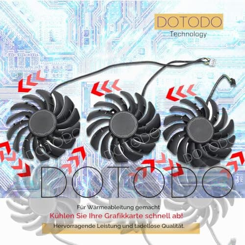 85 mm PLD09210B12HH 12V 0.40A Grafikkarte Kühlung Lüfter für MSI GeForce RTX 3070 3080 3090 VENTUS 3X Gaming Lüfter Ersetzen Sie Den Kühler (Grafikkartenlüfter-ABC) Bild 6