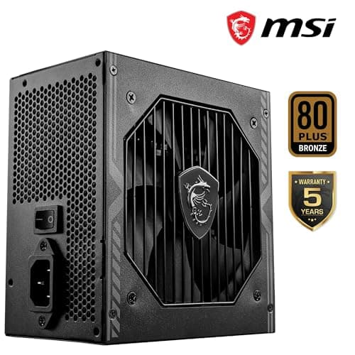 MSI MAG A650BNL Netzgerät, 650W, 80 Plus Bronze, ATX PSU Bild 4