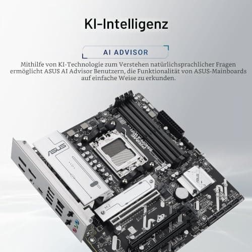 ASUS Prime B840M-A WiFi Mainboard Sockel AMD AM5 (AMD B840, mATX, DDR5 Speicher, 3X M.2, PCIe 4.0, WiFi 6E, Aura Sync) Bild 4