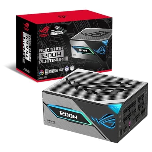 ASUS ROG -THOR-1200P3-GAMING-E alimentatore per computer 1200 W 24-pin ATX ATX Nero (ROG THOR 1200W PLAT 3 ROG EQ�)