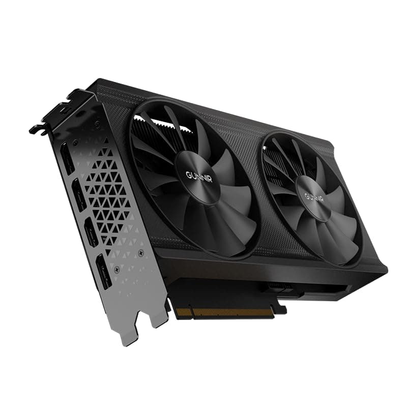Cutesliving GUNNIR Intel Arc A380 Index 6G GDDR6-Grafikkarte mit XeSS-Technologie, 2 GHz Taktfrequenz, PCIe 4.0, 1x HDMI 2.0- und 3X DP 2.0-Ausgänge, 75 W TBP, Zwei Lüfter für Streaming und Gaming Schwarz Bild 8