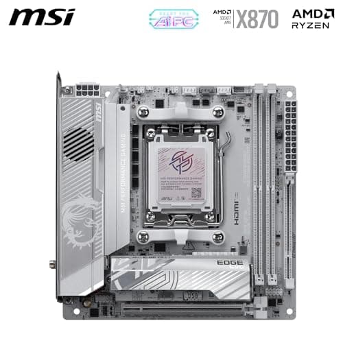 MSI MPG X870I Edge TI EVO WiFi Mainboard, ATX - Unterstützt AMD Ryzen 9000/8000 / 7000 Prozessoren, AM5-110A SPS VRM, DDR5 Memory Boost 8200+MT/s (OC), PCIe 5.0 x16, M.2 Gen5, Wi-Fi 7, 5G LAN Bild 4